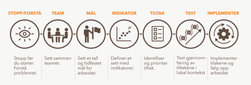Gangen i forbedringsarbeid av Helsedirektoratet